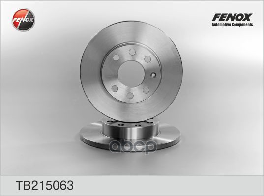 Диск тормозной Opel Corsa 82-00, Kadett 82-91, Ascona 81-88, Astra 81-04, Vectra 88-95 FENOX арт. TB215063