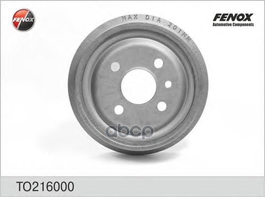Барабан тормозной Daewoo Espero, Lanos, Nexia, Nubira, Opel Ascona B, C, Astra F, G, Kadett C, D, E, FENOX арт. TO216000
