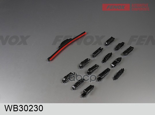 Щетка стеклоочистителя 30 см (12''), бескаркасная, крепление: 12 в 1 WB30230 FENOX арт. WB30230