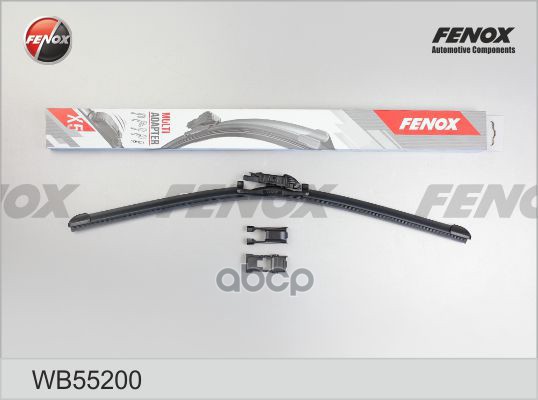 Щетка стеклоочистителя бескаркасная 550мм Multi-mount 3 крепл. FENOX арт. WB55200
