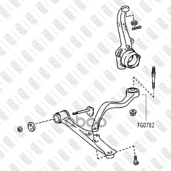 Сайлентблок Переднего Нижнего Рычага FIXAR арт. FG0782
