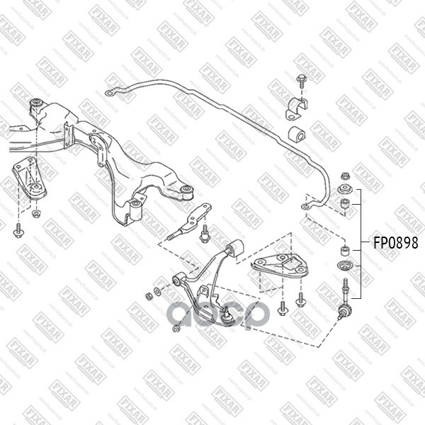 Тяга Стабилизатора Передняя Левая/Правая | Перед Лев | FIXAR арт. FP0898