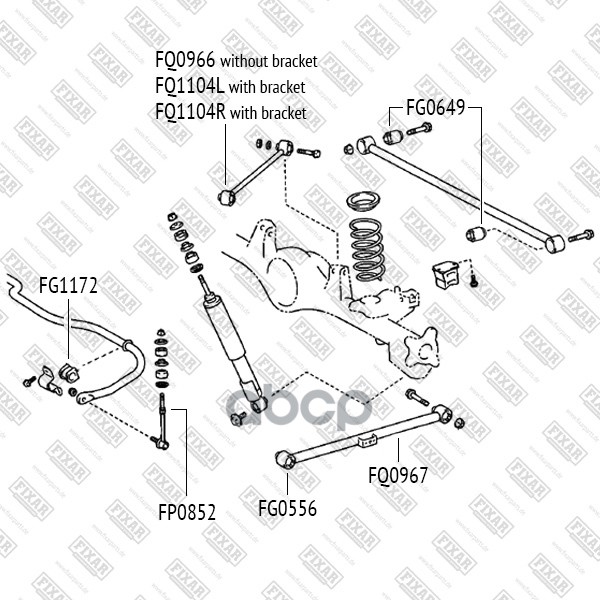 Рычаг Задней Подвески Нижний Левый/Правый FIXAR арт. FQ0967