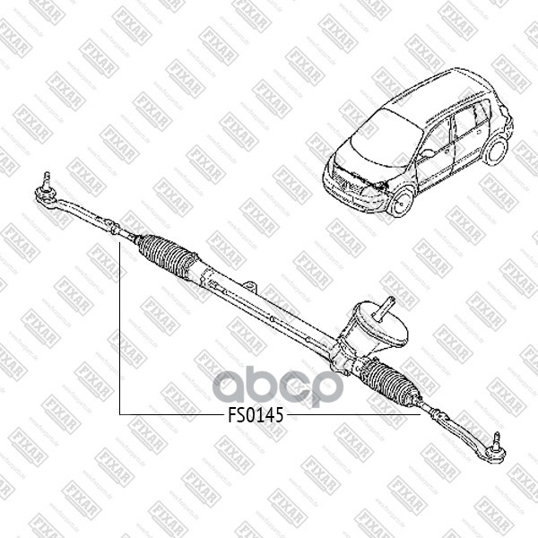 Тяга рулевая левая/правая FIXAR арт. FS0145