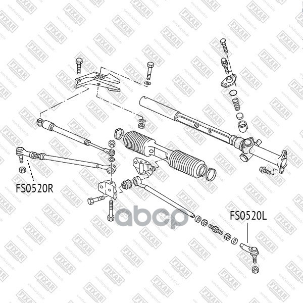 Наконечник рулевой тяги правый FIXAR арт. FS0520R