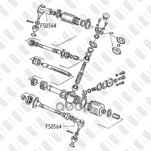 Наконечник Рулевой Тяги Левый/Правый FIXAR арт. FS0564