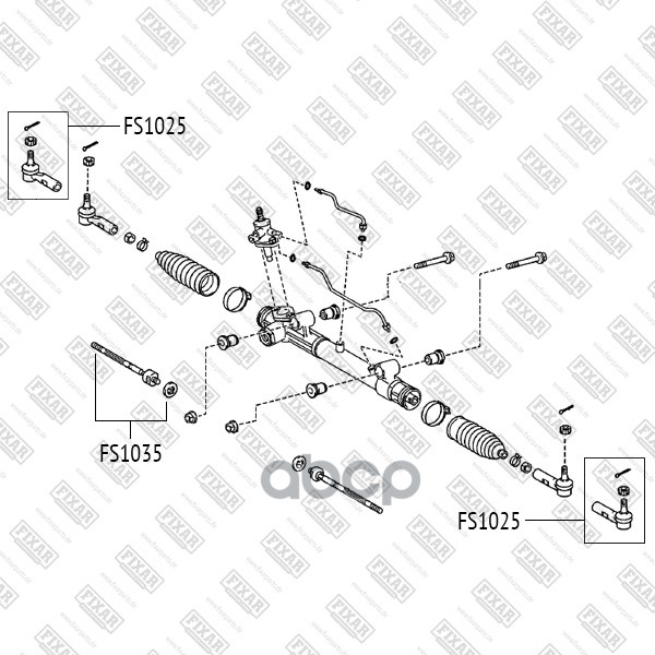 Наконечник Рулевой Тяги Toyota Hilux/Fortuner 05-> FIXAR арт. FS1025