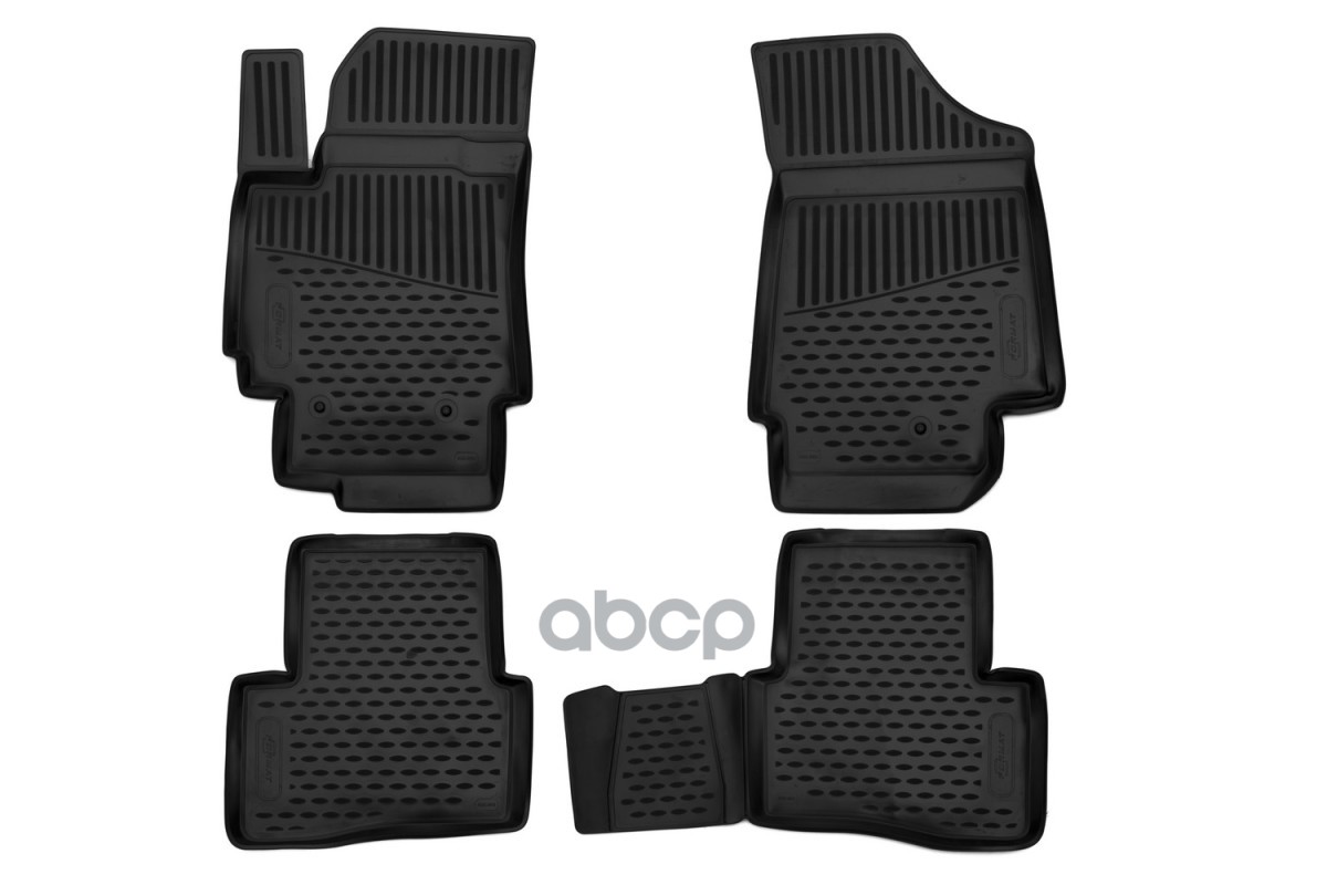 Коврики В Салон Подходят Для Hyundai Creta (I, Ip), 2016-2021, 4 Шт. (Пу, Повышенная Износостойкость) / Хендай Крета FORMAT а...