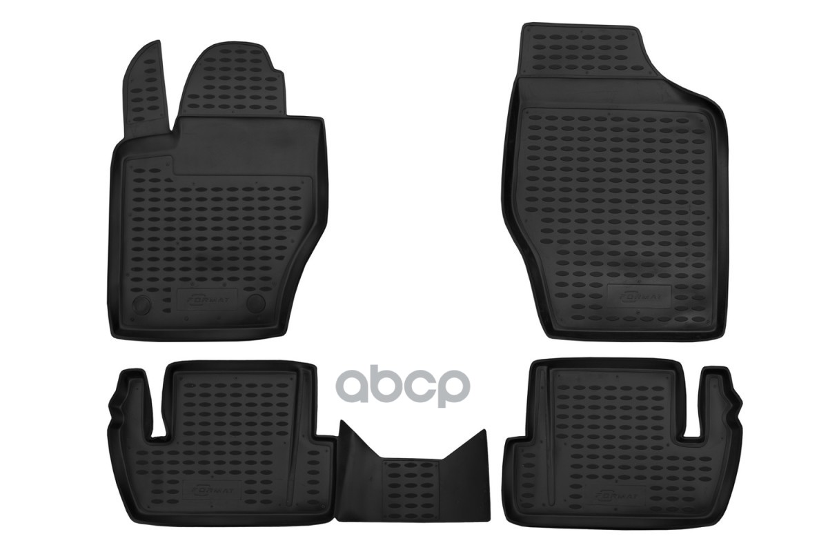 Коврики в салон для PEUGEOT 307 (I, Ir), 2001-2008, 4 шт. (ПУ, повышенная износостойкость)  / Пежо FORMAT арт. FORMAT.38.02.210k