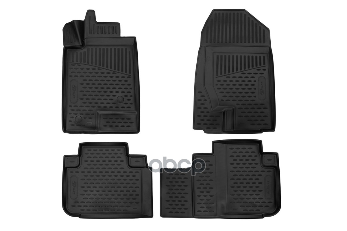 Коврики 3D в салон для HAVAL F7/F7x, 2019-2022 (I), 2022- (Ir), внед. 4шт. (ПУ, повышенная износостойкость) / Хавал Ф7, компл...