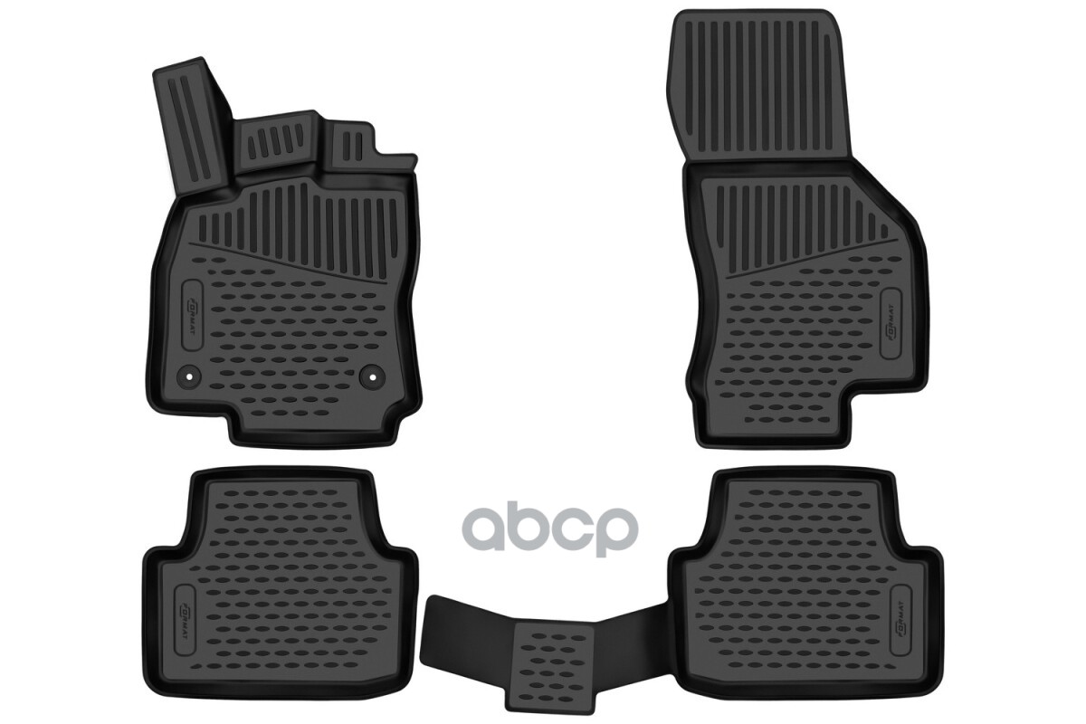 Коврики 3D в салон для VOLKSWAGEN Jetta 2019- , седан, 4шт. (ПУ, повышенная износостойкость) / Фольксваген Джетта FORMAT арт....