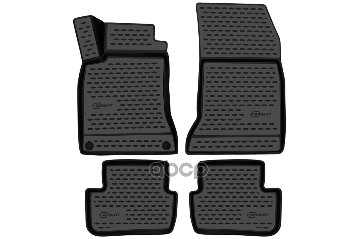 Коврики 3D в салон для MERCEDES-BENZ GLA-class (X156), 2013-2019, 4 шт. (ПУ, повышенная износостойкость) / Мерседес Бенц FORM...