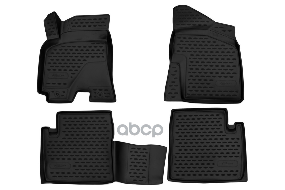 Коврики 3D в салон для CHERY Tiggo 3 (xe), 2018-, 4 шт. (ПУ, повышенная износостойкость) /  / Черри Тигго 3 FORMAT арт. FORMA...