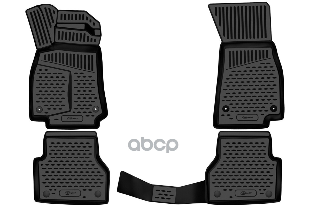 Коврики 3D в салон для для AUDI A6 (V(C8)), включая Allroad 2018-, универсал, 4шт. (ПУ, повышенная износостойкость) / Ауди А6...