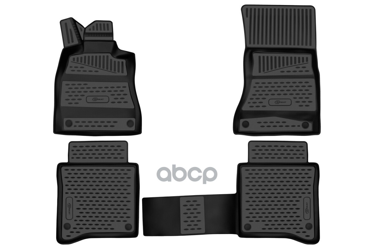 Коврики 3D в салон для MERCEDES-BENZ S-klasse (VII (W223)) 2020-, седан, Европа, 4шт. (ПУ, повышенная износостойкость) / Мерс...