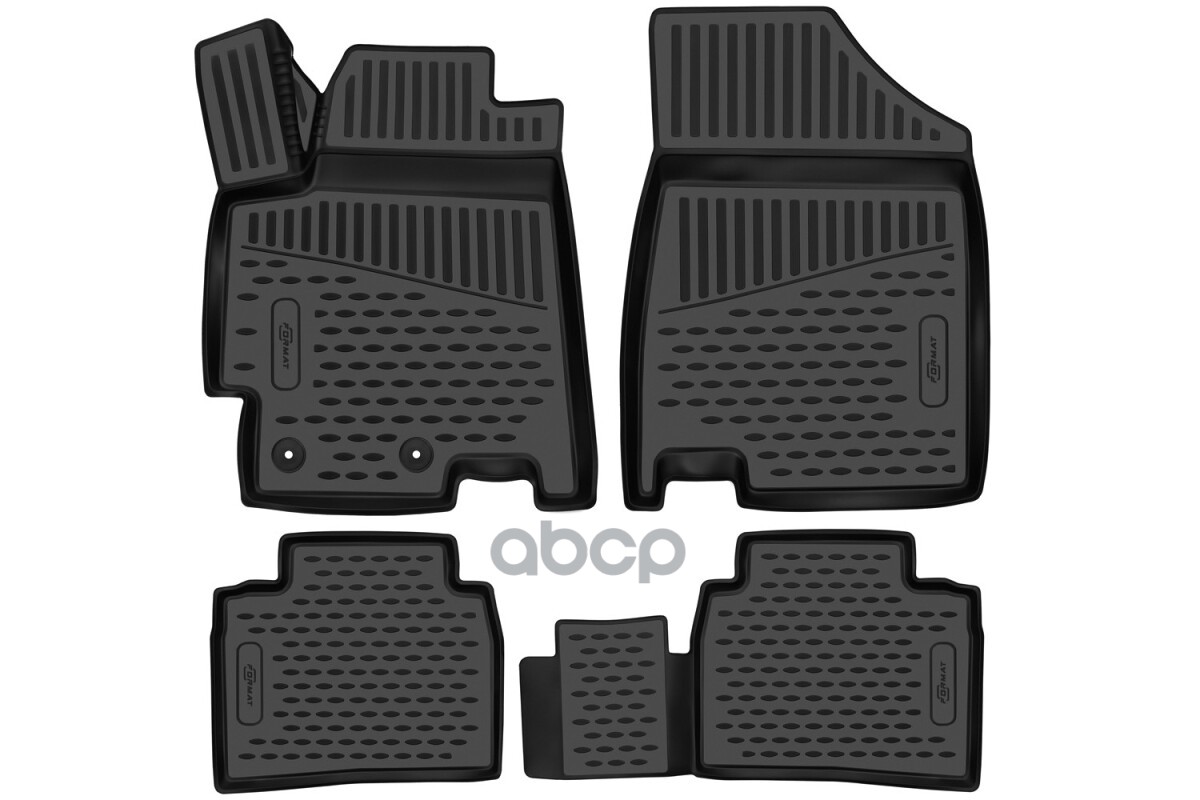 Коврики 3D в салон для JAC J7 (I) 2020-, 4шт. (ПУ, повышенная износостойкость) / Джак Джей 7 FORMAT арт. FORMAT.3DA66481210k