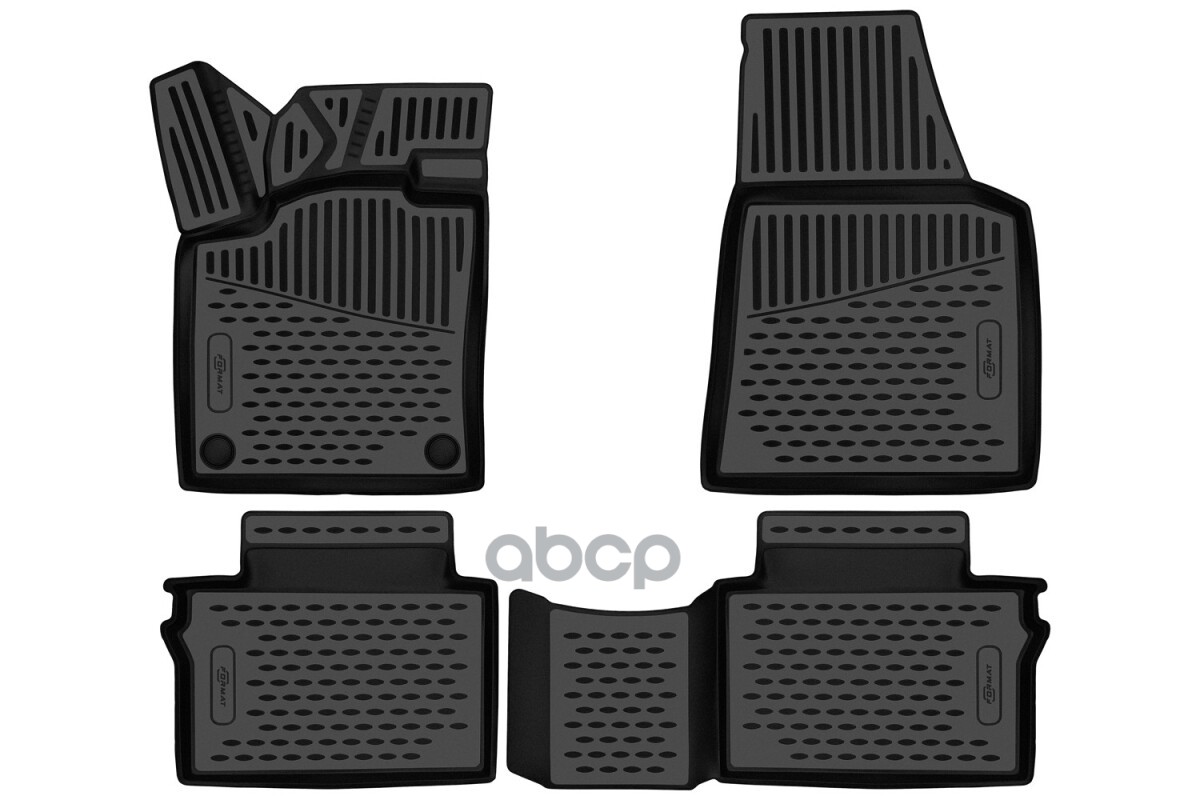 Коврики 3D в салон для FAW Bestune B70 2020-, 4шт. (ПУ, повышенная износостойкость) / ФАВ Бестюн Б70 FORMAT арт. FORMAT.3DA70...