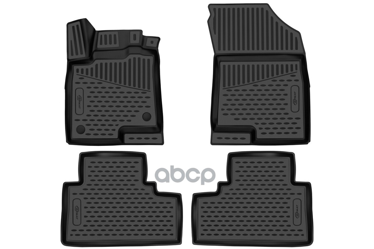 Коврики 3D в салон для HAVAL Jolion 2021-, 2WD, 4шт. (ПУ, повышенная износостойкость) / Хавал Джолион FORMAT арт. FORMAT.3DAN...