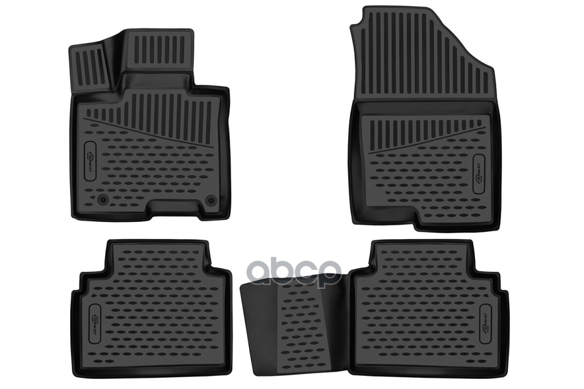 Коврики 3D в салон для HYUNDAI Tucson (IV длинная база) 2020-, 4 шт. (ПУ, повышенная износостойкость) / Хендай Туксон FORMAT ...