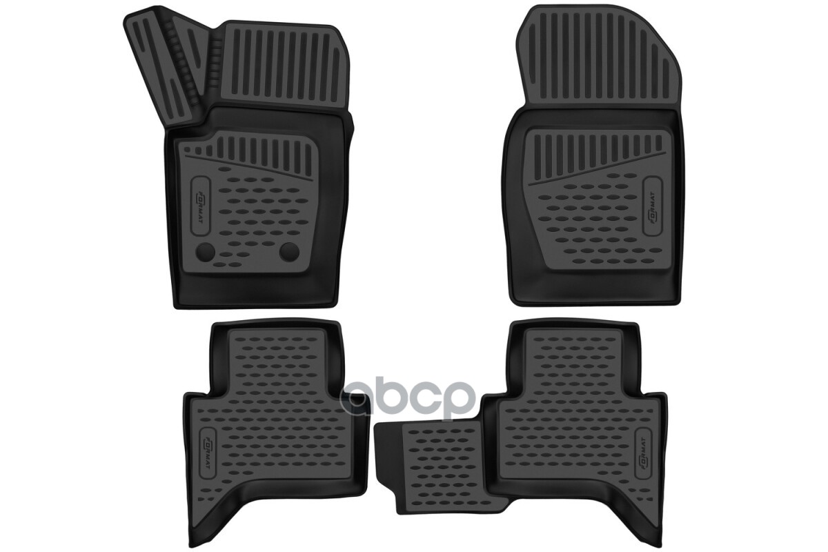 Коврики 3D в салон для TANK 300 2022-, 4шт. (ПУ, повышенная износостойкость) / ТАНК FORMAT арт. FORMAT.3DAN0380210k