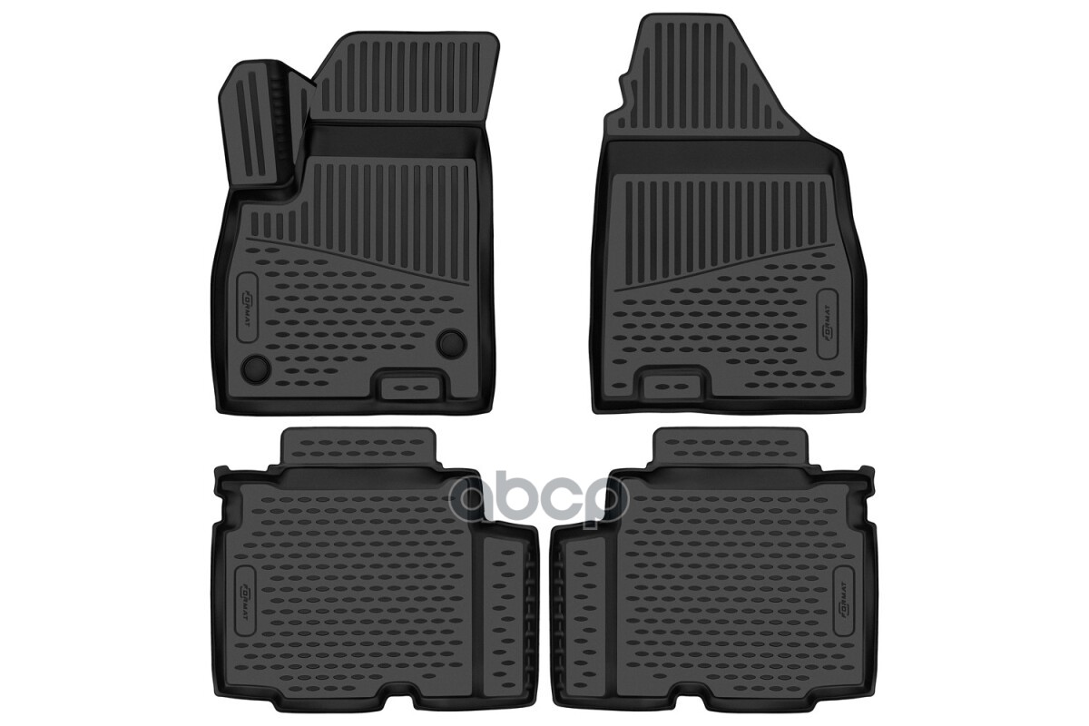 Коврики 3D в салон для JETOUR X90 Plus 2023-, Внед. 5 дв. 5мест, 4шт. (ПУ, повышенная износостойкость) / Джитур X90 Плюс FORM...