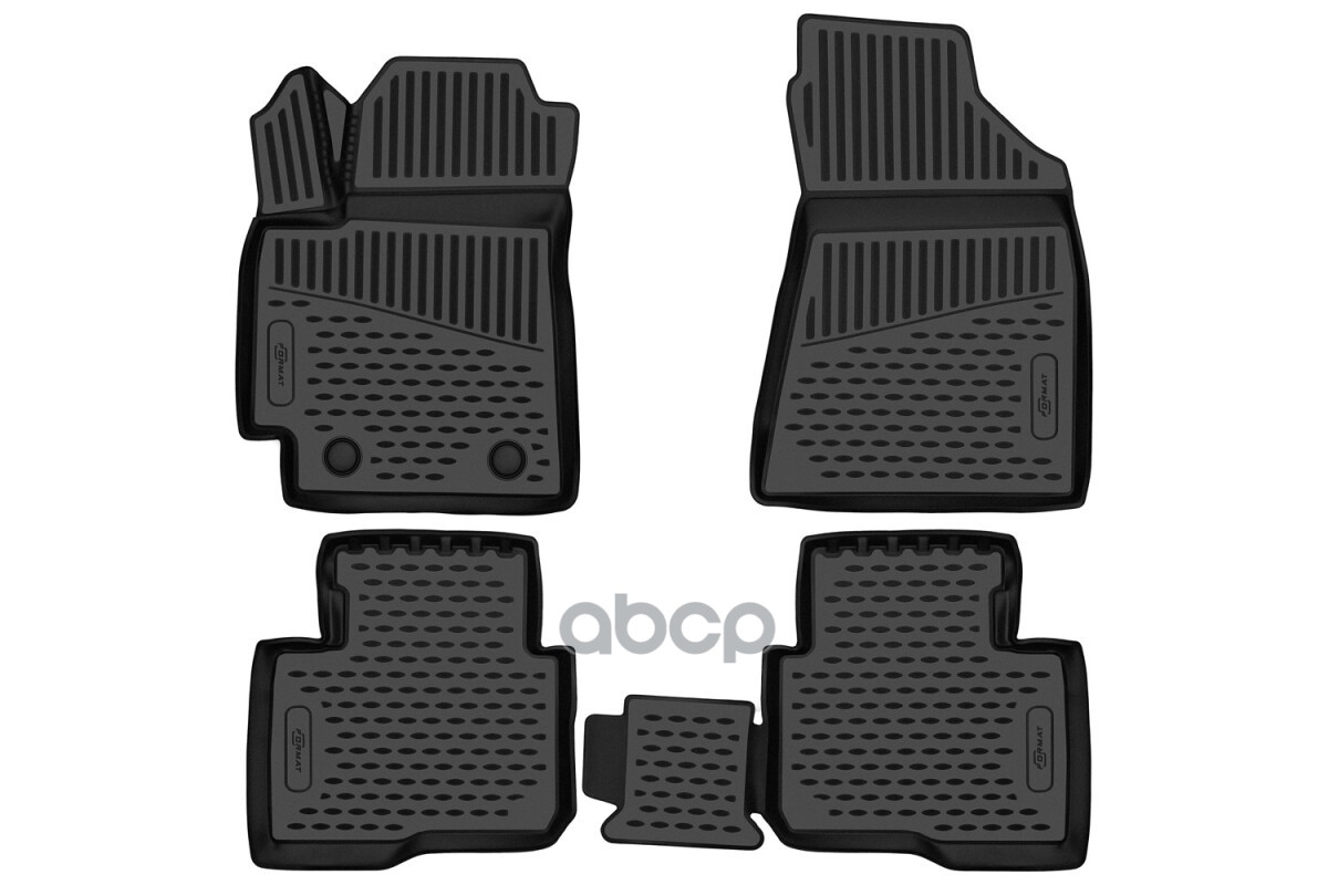 Коврики 3D в салон для CHANGAN Alsvin V7 2023-, 4шт. (ПУ, повышенная износостойкость) / Чанган Алсвин В7 FORMAT арт. FORMAT.3...