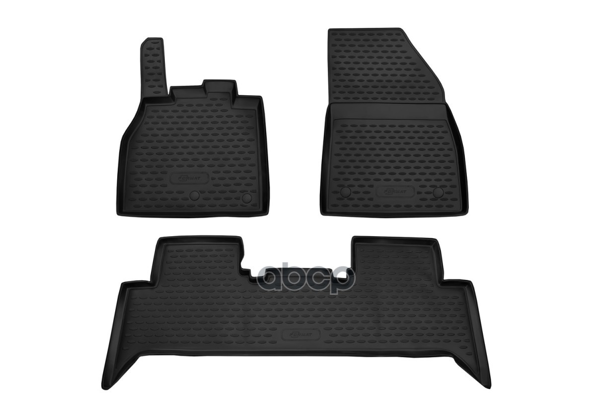 Коврики в салон для RENAULT Scenic (III, IIIr, IIIr2), 2009-2016, 3 шт. (ПУ, повышенная изн / Рено Сценик FORMAT арт. FORMAT....