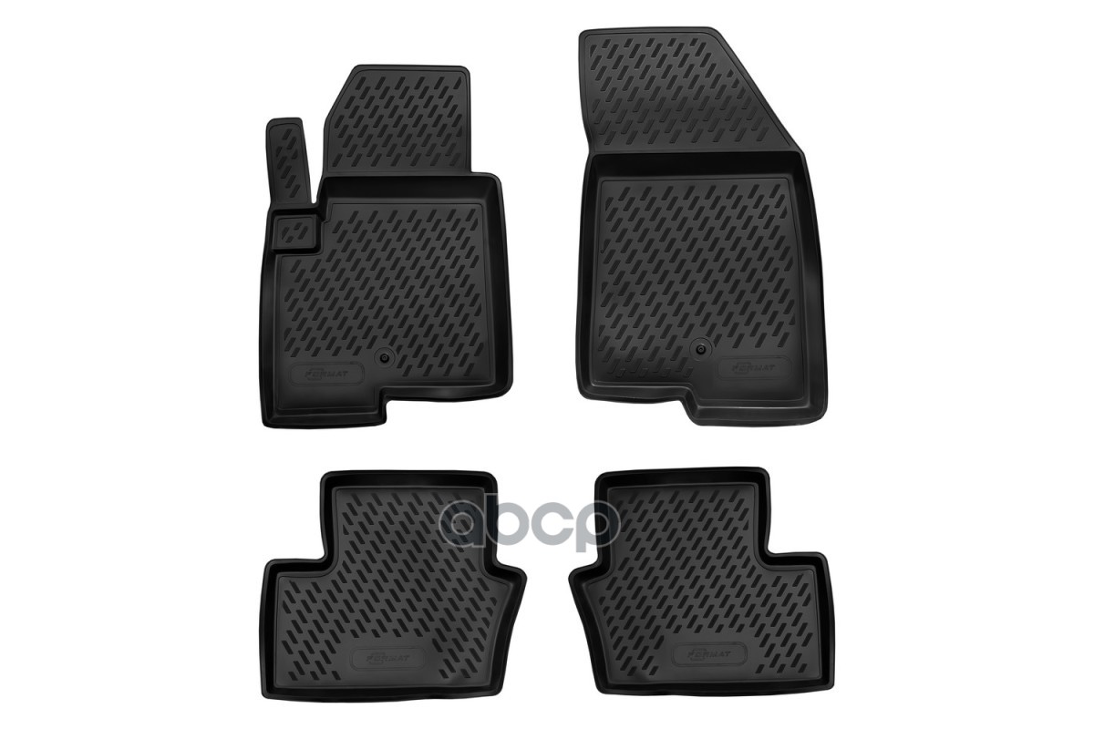 Коврики в салон для JEEP Compass (Ip, Ip2) 2010-2016, 4 шт. (ПУ, повышенная износостойкость) / Джип Компас FORMAT арт. FORMAT...