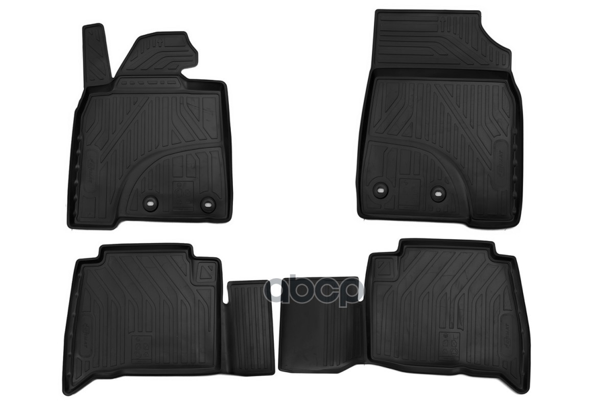 Коврики в салон для TOYOTA Land Cruiser 200, 2015-2021, 4 шт. (ПУ, повышенная износостойкос / Тойота Ленд крузер FORMAT арт. ...