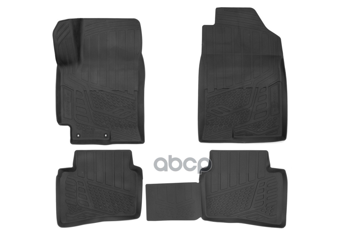 Коврики 3D В Салон Hyundai Solaris/Kia Rio, 2017-, 4Шт. (Противоскользящие Шипы, Повышенная Безопасность, Пу) / Хендай Соляри...