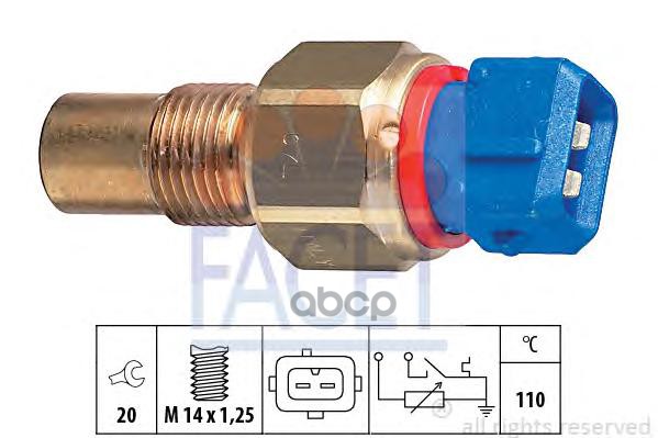 Датчик Темп. Охл. Жидкости Citroen Jumper 1.9D/Td Facet арт. 7.3521