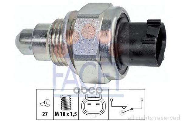 Датчик Заднего Хода Toyota: Auris 1.33 05.09-, Avensis 1.8/2.0/2.0D/2.2D 02.09-, Corolla 1.3 02.09-, Iq 1.33 01.09-, Urban Cr...