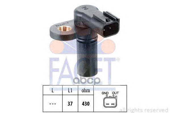 Датчик Положения Коленвала Ford Cougar (Ec_) 2.5 St 200/2.5 V6 24V 98-01, Escape 3.0 24V/3.0 V6 24V Facet 90166 Facet арт. 90166