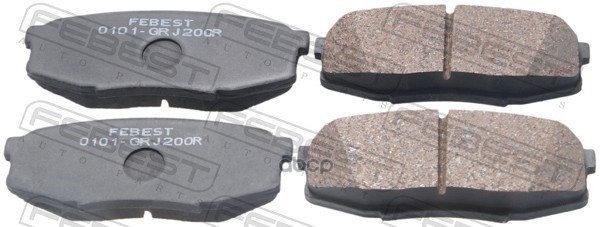 КОЛОДКИ ТОРМОЗНЫЕ ЗАДНИЕ TOYOTA LAND CRUISER GRJ200 URJ20# UZJ200 VDJ200 2007.09- [GR] Febest арт. 0101-grj200r