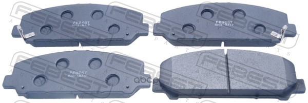 КОЛОДКИ ТОРМОЗНЫЕ ПЕРЕДНИЕ NISSAN PATHFINDER R51 2004-2012 Febest арт. 0201-r51f