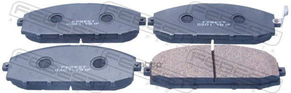 Колодки Тормозные Дисковые 0201-Y61f Febest арт. 0201-Y61F