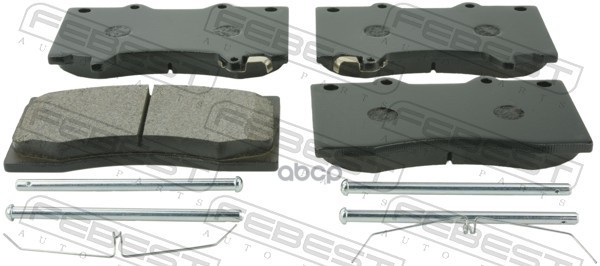 Колодки тормозные передние комплект (с направляющими) Febest арт. 0201Y62F