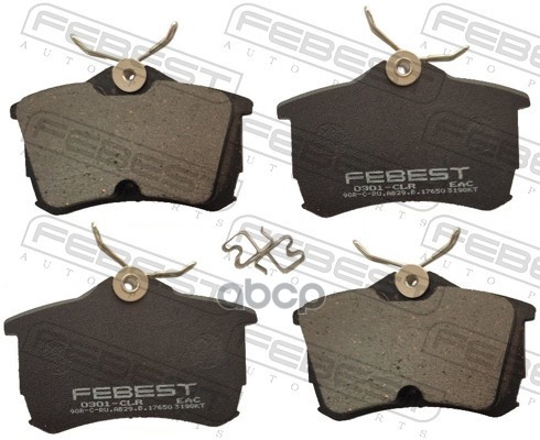 Колодки задние HONDA ACCORD 03-08 0301-CLR Febest арт. 0301-CLR