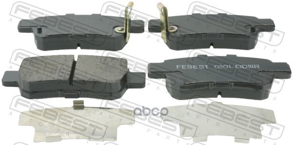 Колодки задние HONDA ODYSSEY III (LHD) 2005-2010 0301-ODIIIR Febest арт. 0301-ODIIIR