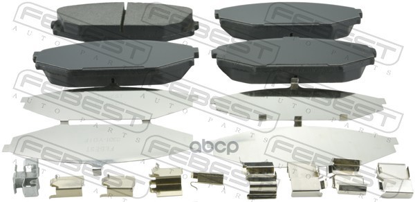 КОЛОДКИ ТОРМОЗНЫЕ ПЕРЕДНИЕ КОМПЛЕКТ HONDA ODYSSEY II (LHD) 2000-2004 Febest арт. 0301-yd1f