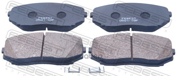 Колодки тормозные передние Febest арт. 0501TBF