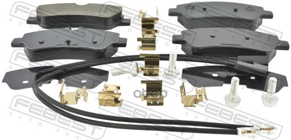 Колодки тормозные задние комплект (с болтами, с датчиком износа) Febest арт. 2101TTFR