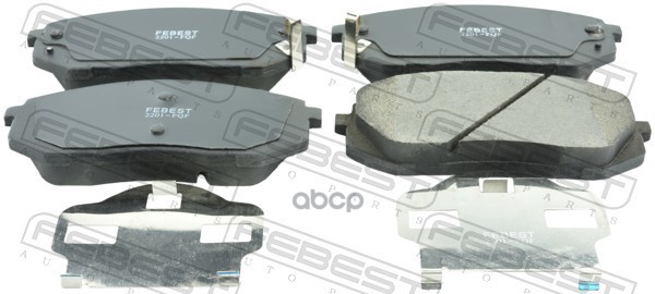 Колодки передние HYUNDAI IX35/TUCSON 10MY 2009- 2201-FQF Febest арт. 2201-FQF