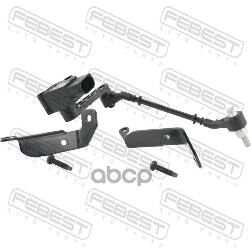 Датчик положения кузова передний (для спортивной подвески, с кронштейном, с тягой) Febest арт. 29603011