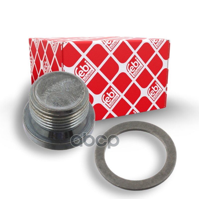 37944F_пробка поддона+ кольцо L18 mm, M22x1,5x10_Fiat Ducato 2.3-3.0 16V 06  37944 Febi арт. 37944