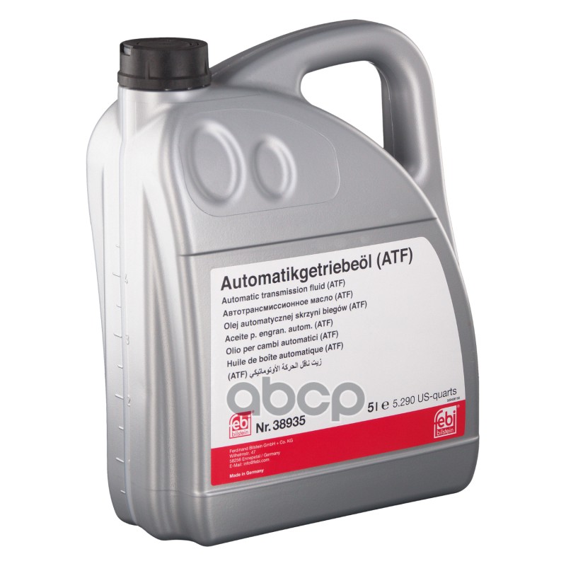 Масло трансмиссионное Febi ATF ZF желтый 5 л 38935 Febi арт. 38935