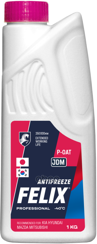 Антифриз Felix JDM G12++ готовый розовый 1 кг 430206401 Felix арт. 430206401