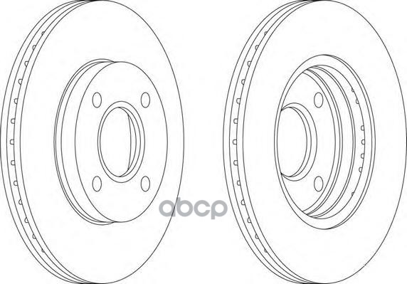 Диск Тормозной Fiesta  Focus  Fusion  Mazda 2 Ferodo арт. ddf1072