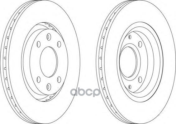 Диск тормозной C2  C4  Berlingo  307  206  др. Ferodo арт. ddf1140