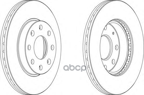 Диск Тормозной Передний Chevrolet Aveo/Kalos /Vent D=236Mm Ferodo Ddf1279 Ferodo арт. DDF1279